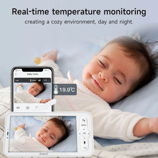 Arenti Ainanny B2 Baby Monitor , with Two-way Communication & Lullabies