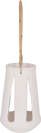 HomeMarkt Erantyl Rattan Lantern Tabletop White 10x10x10cm