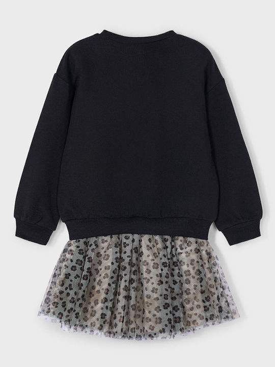 Kids' Set with Skirt Winter 2pcs Black