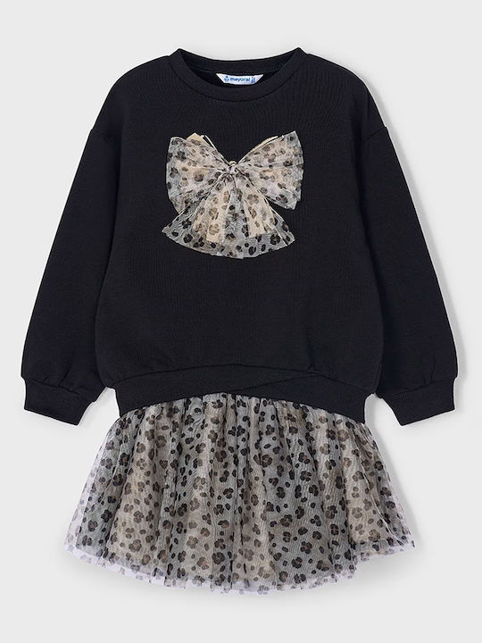 Kids' Set with Skirt Winter 2pcs Black