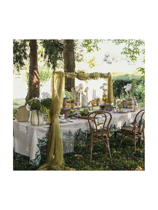 Beauty Home Élora Ficelle Φαναράκι Ψάθινο Επιτραπέζιο Μπεζ 16x16x16εκ.