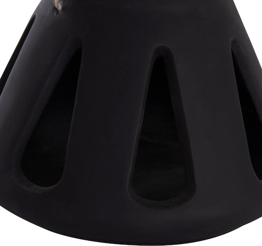 HomeMarkt Erantyl Rattan Tabletop Lantern Black 10x10x10cm