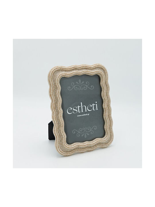 Estheti Home Bilderrahmen 13x18 Afe Ammopetra Πολυρητίνη Creme 16,5x2x22cm 815-00055
