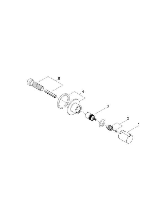 Grohe за душ кабина Сребрист