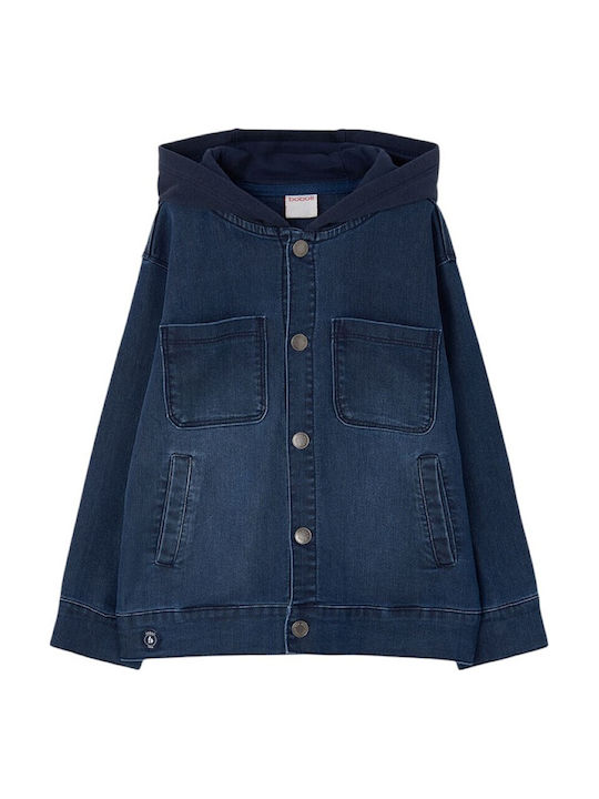 Kinderjacken & Winterjacken Denim Kurze mit Kapuze Blau