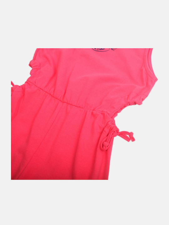 Kinder Overall Stoff Fuchsie