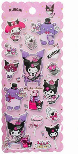 Hello Kitty Kuromi Sortiment Geprägte Sticker 20 Stk