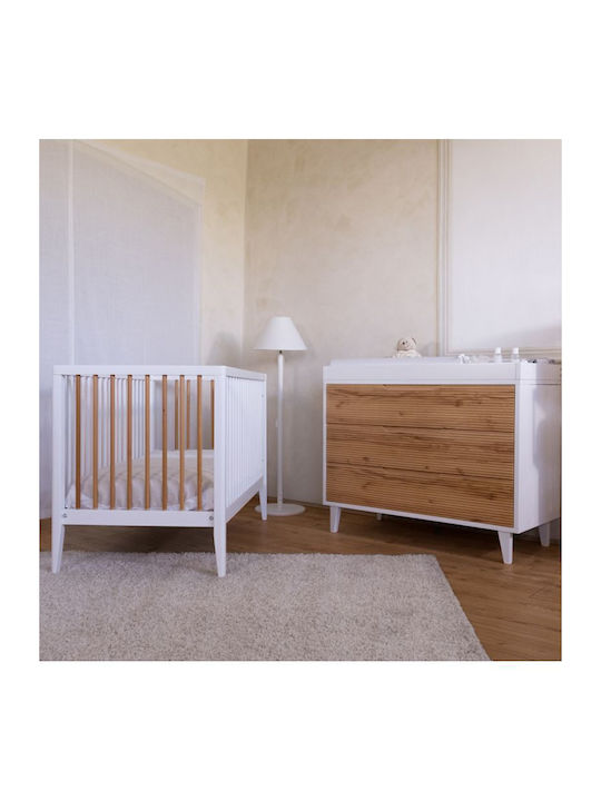 Baby Kommode mit 3 Schubladen White Biscuit 115x51x85cm