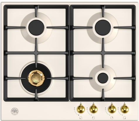 Bertazzoni P60 4L HER AG Gas Cooktop Autonomous 60.2x52.2εκ. Beige