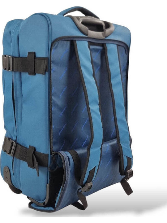Diplomat Cabin Blue Suitcase With 2 Wheels Height 55cm