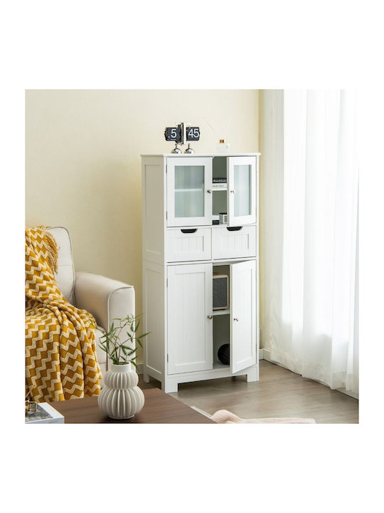 Kitchen Floor Drawer Unit White 60x30x128cm