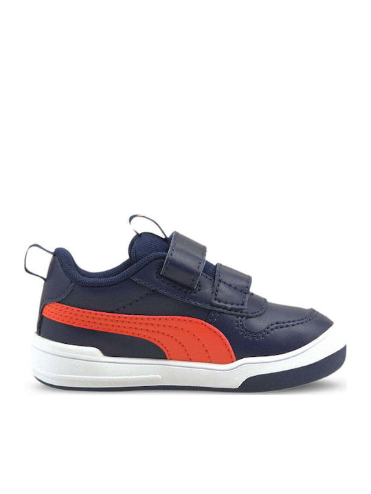 Multiflex Kids Sneakers with Scratch Navy Blue