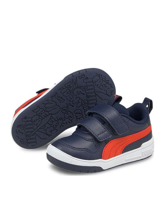 Multiflex Kids Sneakers with Scratch Navy Blue