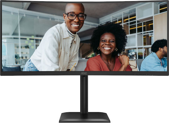 AOC CU34E4CV Ultrawide VA HDR Curved Monitor 34" QHD 3440x1440 με Χρόνο Απόκρισης 4ms GTG