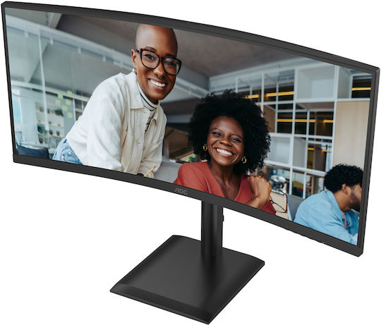 AOC CU34E4CV Ultrawide VA HDR Curved Monitor 34" QHD 3440x1440 με Χρόνο Απόκρισης 4ms GTG