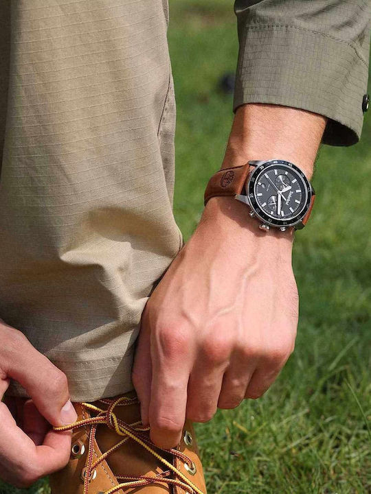Timberland Ρολόι Μπαταρίας με Δερμάτινο Λουράκι Timberland Ρολόι Μπαταρίας με Δερμάτινο Λουράκι