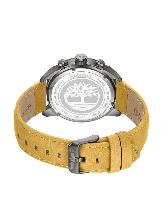 Timberland Henniker Ii Men's Watch 44mm Battery With Brown Leather Strap