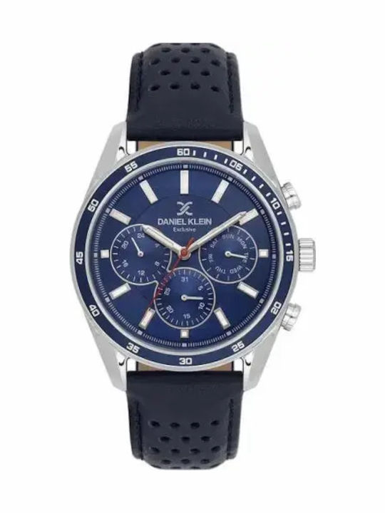 Daniel Klein Uhr Batterie mit Lederarmband