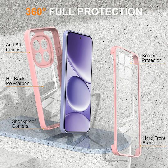 Techsuit ColorVerse 360 Vollschutz Silikon Rosa (Redmi Note 15 Pro+ / Poco M8 Pro)