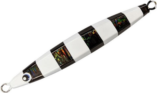 Falcon Artificial Bait Speed Slider, slider Fluorescent 100gr 01.silver Zebra