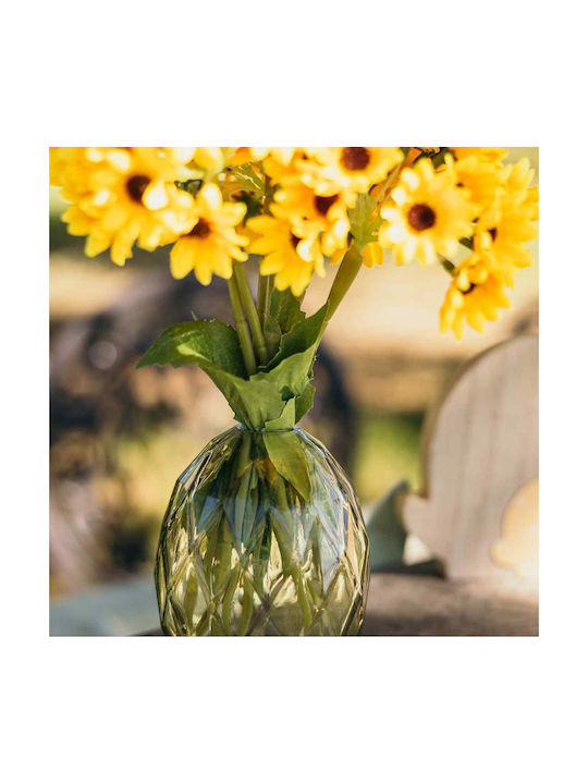 Beauty Home Vază Decorativă Din Sticlă Milo Verde Y10.5cm