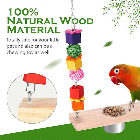 Swing Feeder Birds Kingdom For Small & Medium Parrots Swing Food 34cm Bke4593