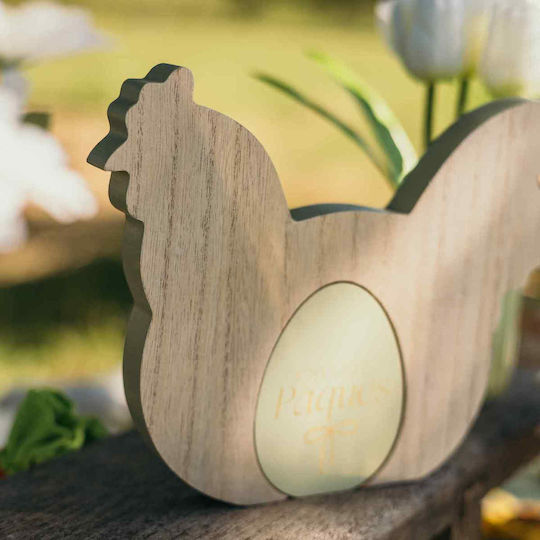 Beauty Home Easter Chicken Wooden 20x17x2cm