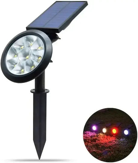 Соларна Светлина 6W RGB с Фотоклетка IP55 30смx12смсм.