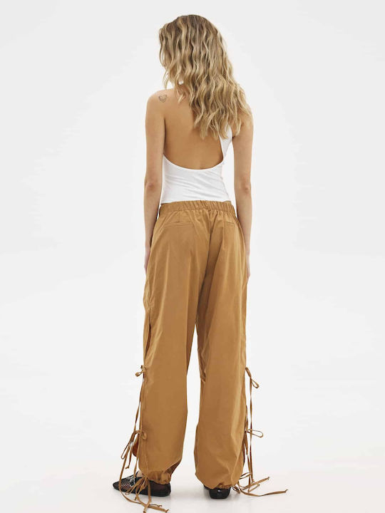 Women's Fabric Trousers Caramel