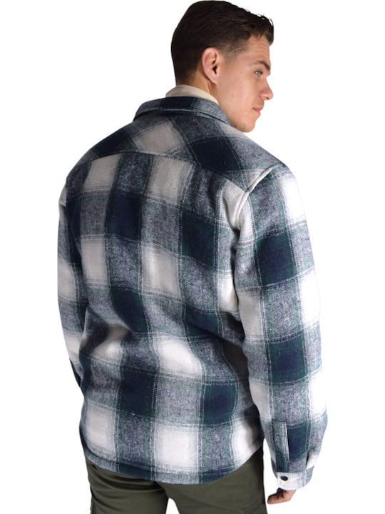 Langärmeliges Overshirt in schmaler Passform Grün
