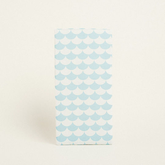 Beauty Home Mermaid Fabric Easter Candle Case with Theme Mermaid Light Blue 35x22cm