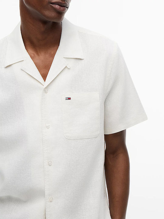 Short-sleeved Linen Shirt Ybl