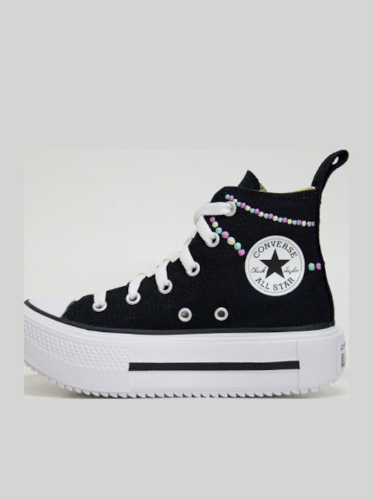 Chuck Taylor All Star Παιδικά Sneakers High Μαύρα