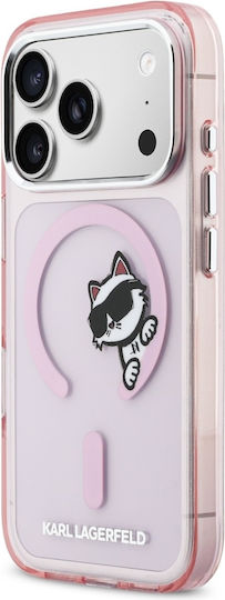 Handyhülle Karl Lagerfeld Iml Peekaboo Magsafe Iphone 17 Pro Max Rosa