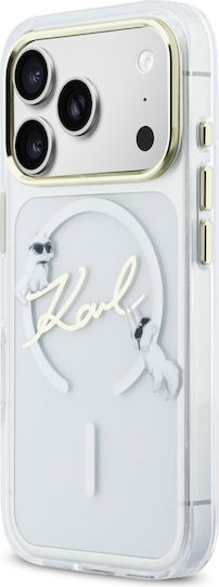 Karl Lagerfeld Iml Choupettes Karl Script Logo Magsafe Iphone 17 Pro Max Transparente Handyhülle
