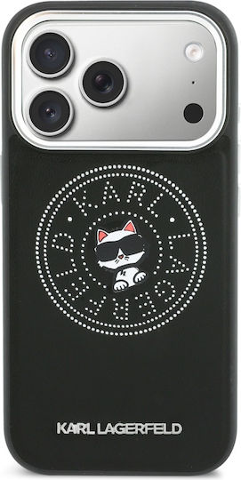 Karl Lagerfeld Point + & Choupette Sketch Magsafe Iphone 17 Pro Schwarze Handyhülle