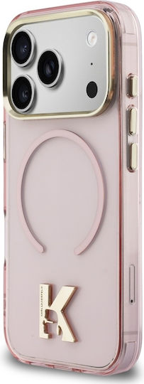 Karl Lagerfeld Iml K Head Logo Magsafe iPhone 17 Pro Rosa Handyhülle
