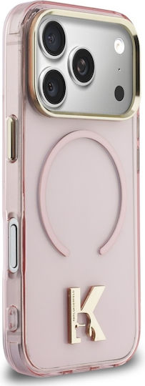 Karl Lagerfeld Iml K Head Logo Magsafe iPhone 17 Pro Rosa Handyhülle