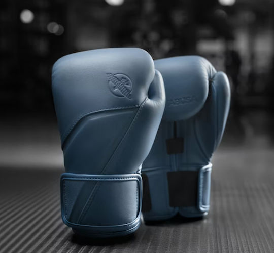 Hayabusa Boxhandschuhe Leder für Kampf Blau