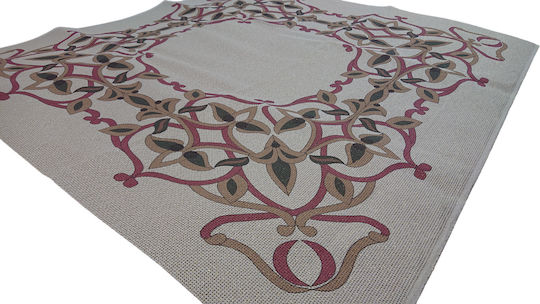 Tablecloth Stamped 90x90cm Etemin Knossos Sunbeam Beige Gold Pero 325