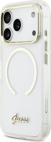 Guess Guess Iml Script Handyhülle Kunststoff / Silikon Transparent (iPhone 17 Pro)