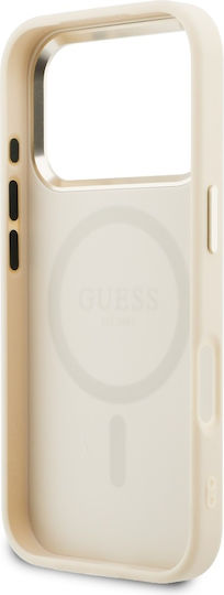 Guess Rückdeckel Kunststoff / Silikon Beige (iPhone 17 Pro)