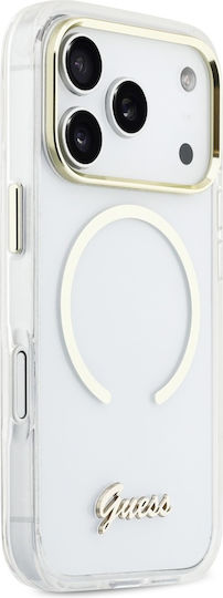 Guess Guess Iml Script Handyhülle Kunststoff / Silikon Transparent (iPhone 17 Pro)