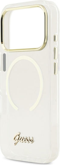 Guess Guess Iml Script Handyhülle Kunststoff / Silikon Transparent (iPhone 17 Pro)
