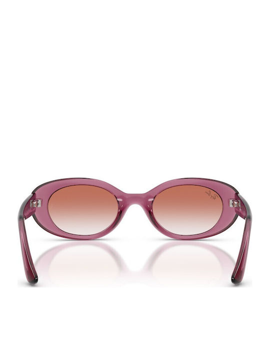 Ray Ban Ovale Kinder-Sonnenbrillen mit Polarisiert Spiegel Gläser Lila für 7-11 Jahre