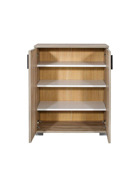 Wooden Shoe Organizer Gray 69x34x85cm