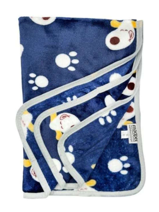 Madpet Pătură de purtat pentru Câini Albastră 70x50cm