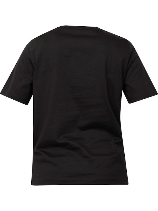 Damen Sport Bluse Kurzärmelig Schnell trocknend Black