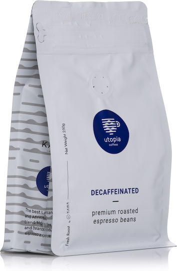 Utopia Καφές Espresso Decaffeine σε Κόκκους 250gr