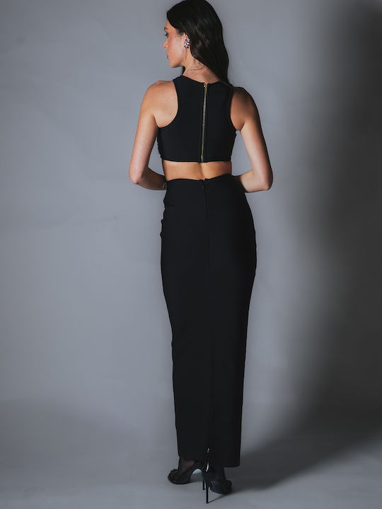 Pencil High-waisted Skirt Black